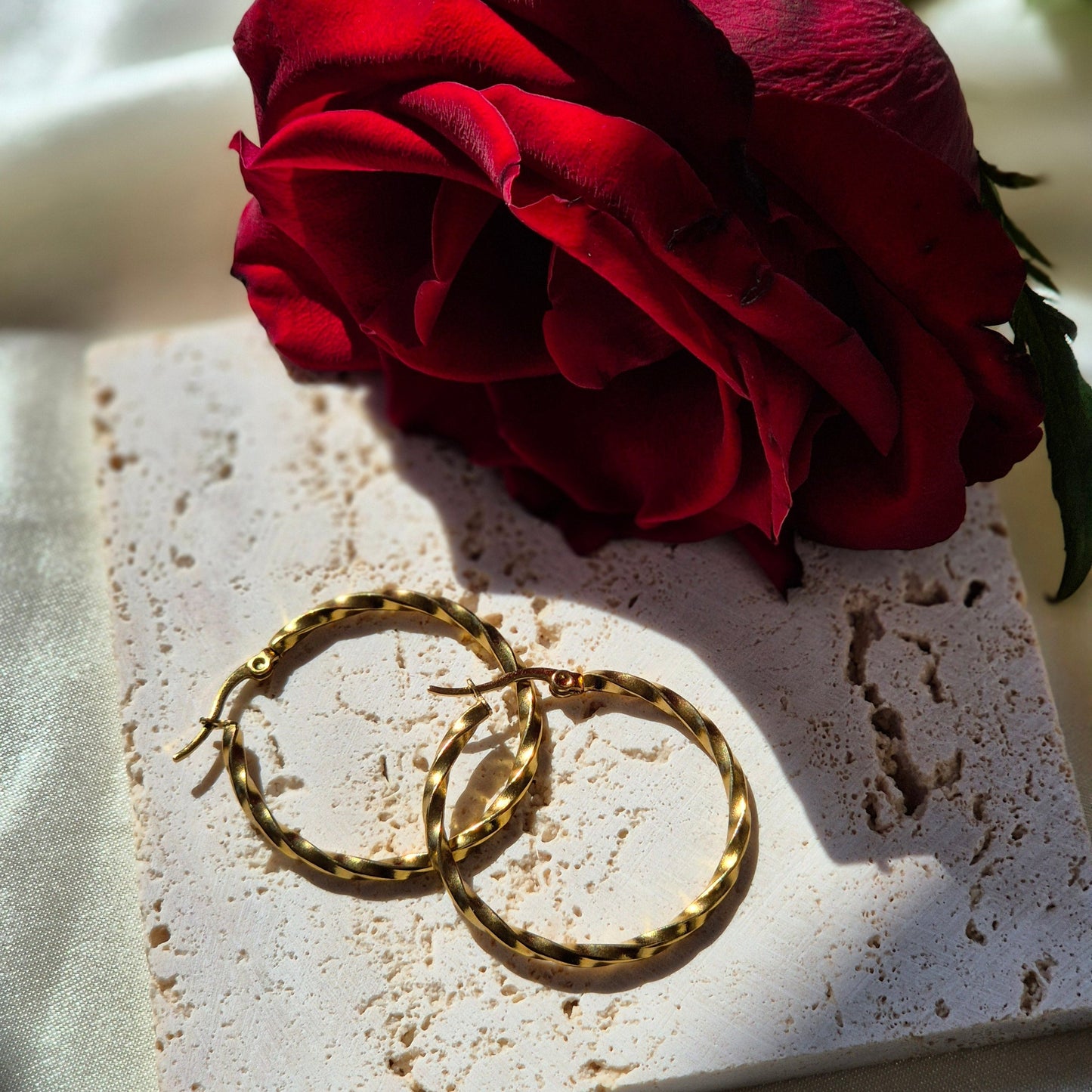 Seraphina Hoop Earrings ~ Gold